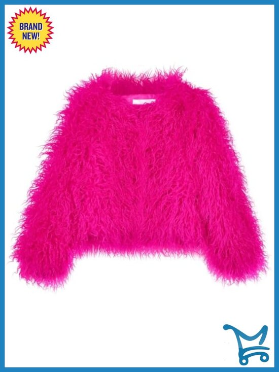 Jackets & Blazers - Women's Shaggy Faux Fur Coat Warm Winter Jacket Long Sleeve